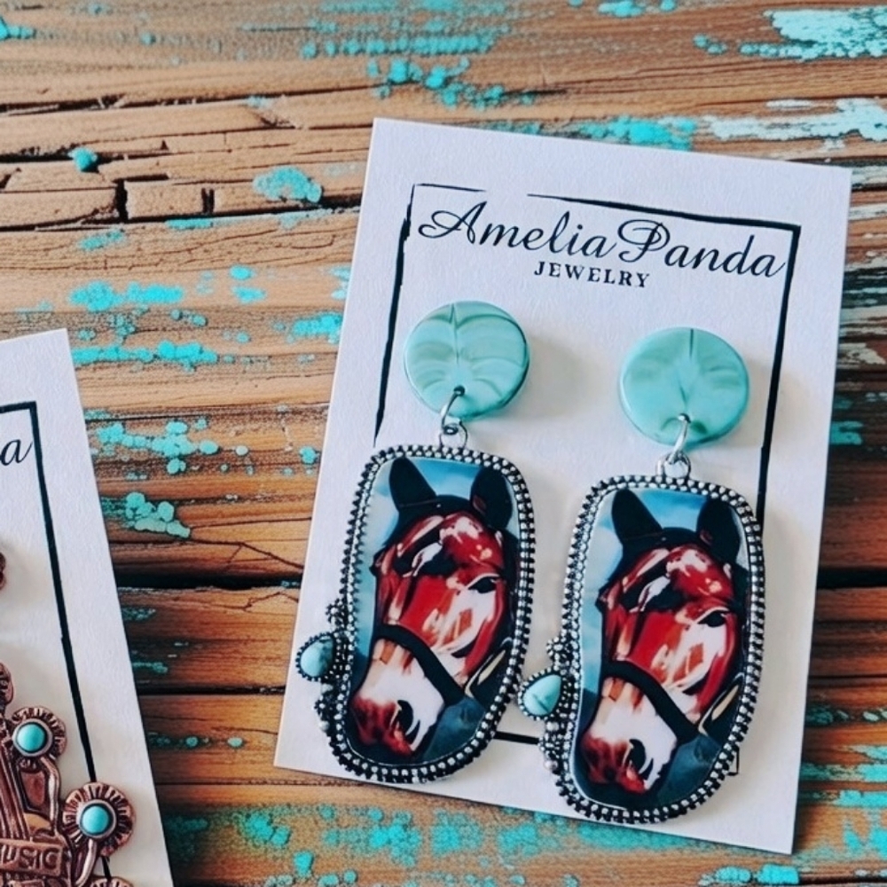 Amelia Panda Jewelry Earrings Set